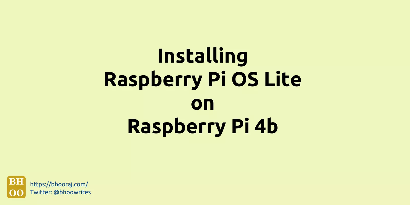 Installing Raspberry Pi OS Lite on Raspberry Pi 4b
